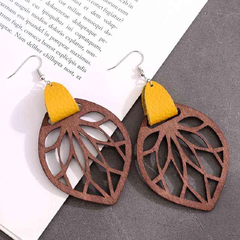 Leaf Drop Earrings - Trendsi
