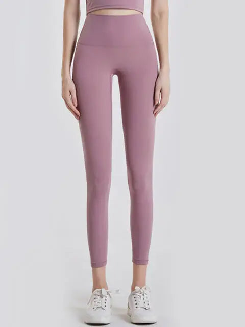Wide Waistband Sports Leggings - Trendsi - Flyclothing LLC