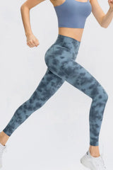 Wide Waistband Slim Fit Long Sports Pants - Trendsi - Flyclothing LLC