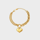 Half Chunky Chain Titanium Steel Bracelet - Trendsi - Flyclothing LLC
