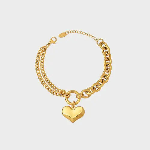 Half Chunky Chain Titanium Steel Bracelet - Trendsi - Flyclothing LLC