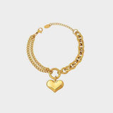 Half Chunky Chain Titanium Steel Bracelet - Trendsi - Flyclothing LLC