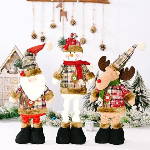 Christmas Telescopic Leg Doll - Trendsi