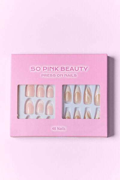 SO PINK BEAUTY Press On Nails 2 Packs - Trendsi - Flyclothing LLC