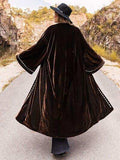 Plus Size Embroidery Open Front Long Sleeve Cardigan - Trendsi - Flyclothing LLC