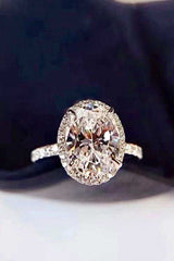 2 Carat Moissanite 18k Platinum-Plated Ring - Trendsi - Flyclothing LLC