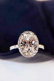 2 Carat Moissanite 18k Platinum-Plated Ring - Trendsi