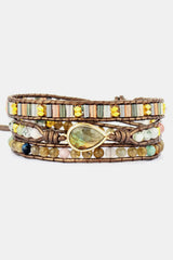 Handmade Triple Layer Beaded Bracelet - Trendsi - Flyclothing LLC