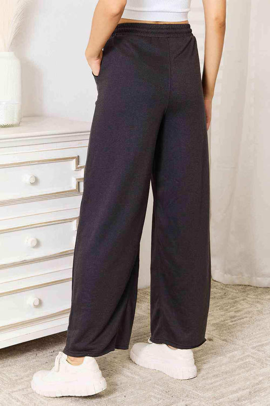 Basic Bae Wide Leg Pocketed Pants - Trendsi - Flyclothing LLC