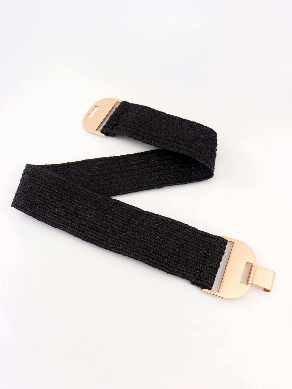 Alloy Buckle Elastic Belt - Trendsi - Flyclothing LLC