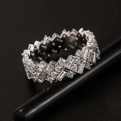 Inlaid Zircon 925 Sterling Silver Ring - Trendsi - Flyclothing LLC