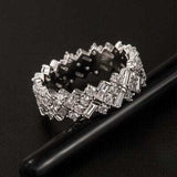 Inlaid Zircon 925 Sterling Silver Ring - Trendsi - Flyclothing LLC
