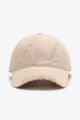 Distressed Adjustable Baseball Cap - Trendsi - Flyclothing LLC