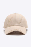 Distressed Adjustable Baseball Cap - Trendsi - Flyclothing LLC