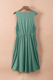 Sleeveless Button Down Mini Dress - Trendsi - Flyclothing LLC
