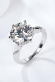 5 Carat  Moissanite Solitaire Ring - Trendsi