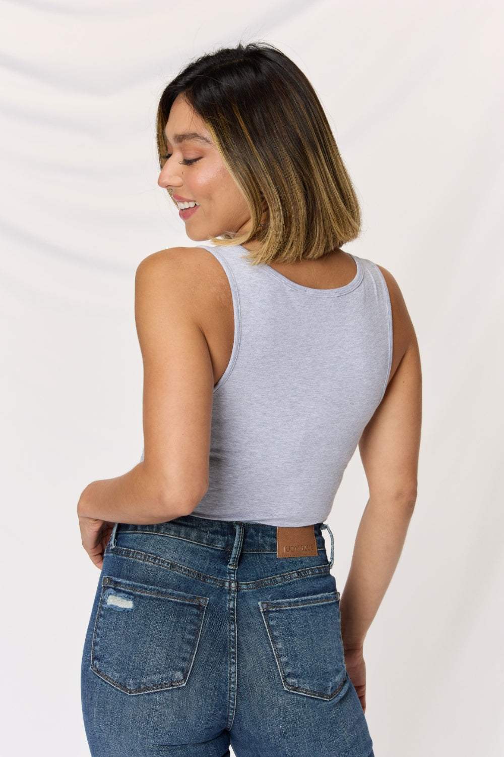Zenana Square Neck Wide Strap Cropped Cami - Trendsi - Flyclothing LLC