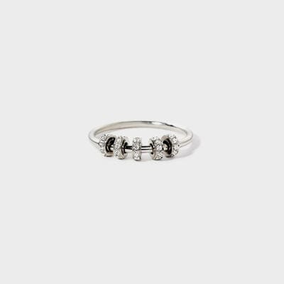 Inlaid Zircon 925 Sterling Silver Ring - Trendsi