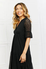 P & Rose Lovely Lace Full Size Tiered Dress - Trendsi - Flyclothing LLC