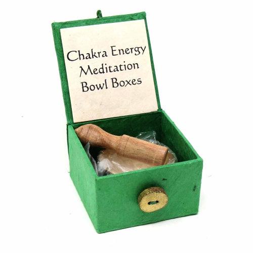 Mini Meditation Bowl Box: 2" Heart Chakra - DZI (Meditation) - Flyclothing LLC