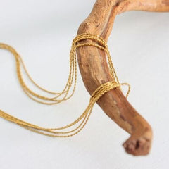 18K Gold-Plated Multi-Layer Clavicle Chain Necklace - Trendsi