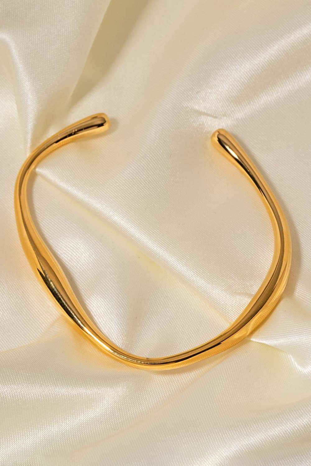 Stainless Steel Open Bracelet - Trendsi - Flyclothing LLC
