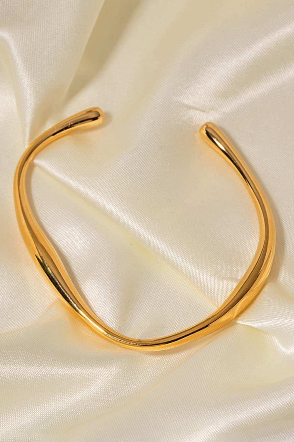 Stainless Steel Open Bracelet - Trendsi - Flyclothing LLC