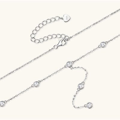 1.1 Carat Moissanite 925 Sterling Silver Necklace - Trendsi