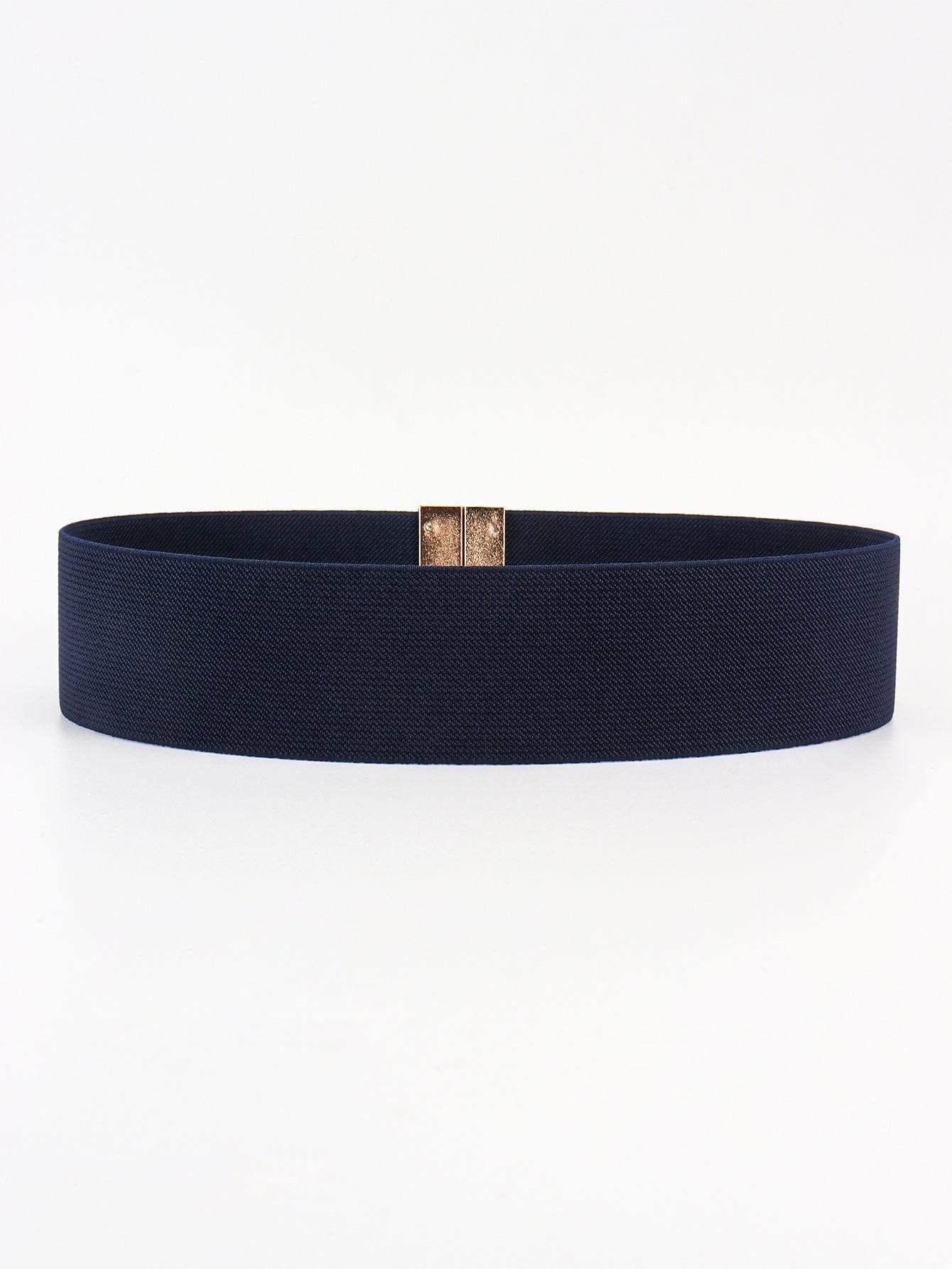 Alloy Buckle Elastic Belt - Trendsi - Flyclothing LLC