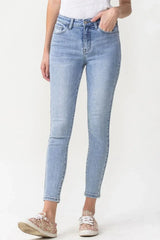 Lovervet Full Size Talia High Rise Crop Skinny Jeans - Trendsi - Flyclothing LLC
