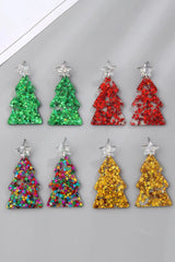 Christmas Tree Acrylic Earrings - Trendsi - Flyclothing LLC