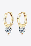 2 Carat Moissanite 925 Sterling Silver Drop Earrings - Trendsi