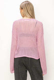 HYFVE Openwork Ribbed Long Sleeve Knit Top - Trendsi - Flyclothing LLC