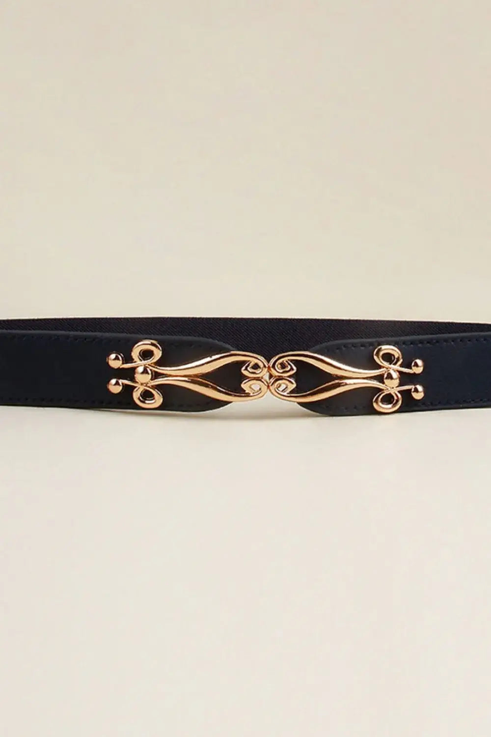 Alloy Buckle Elastic Belt - Trendsi - Flyclothing LLC