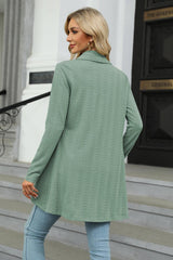 Open Front Long Sleeve Cardigan - Trendsi