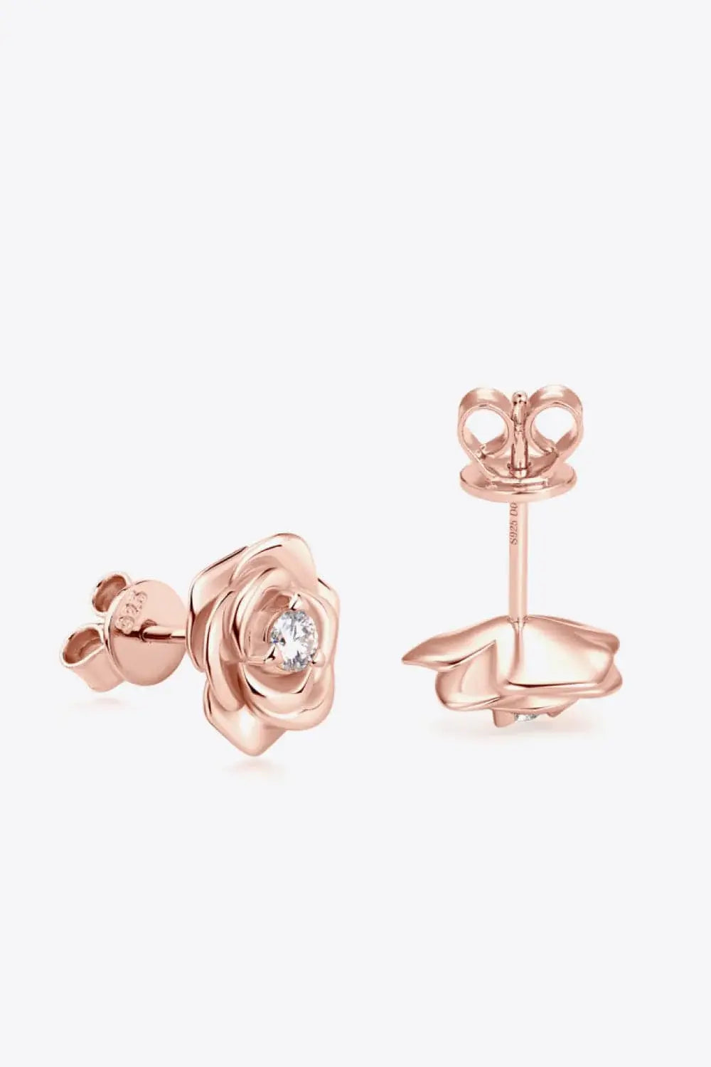 Moissanite Flower 925 Sterling Silver Earrings - Trendsi - Flyclothing LLC