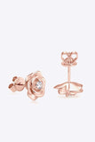 Moissanite Flower 925 Sterling Silver Earrings - Trendsi - Flyclothing LLC