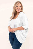 Plus Size Ribbed Cocoon Cover Up - Trendsi - Flyclothing LLC