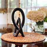 Soapstone Lovers Knot 10 inch Black - SMOLArt - Flyclothing LLC