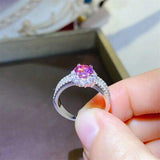 1 Carat Moissanite 925 Sterling Silver Ring - Trendsi