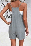 Spaghetti Strap Romper with Pockets - Trendsi