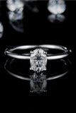 1 Carat Moissanite 925 Sterling Silver Solitaire Ring - Trendsi - Flyclothing LLC