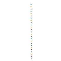 Hand Crafted Felt from Nepal: Pom Pom Garlands, Blue/Grey/Yellow - Global Groove Direct