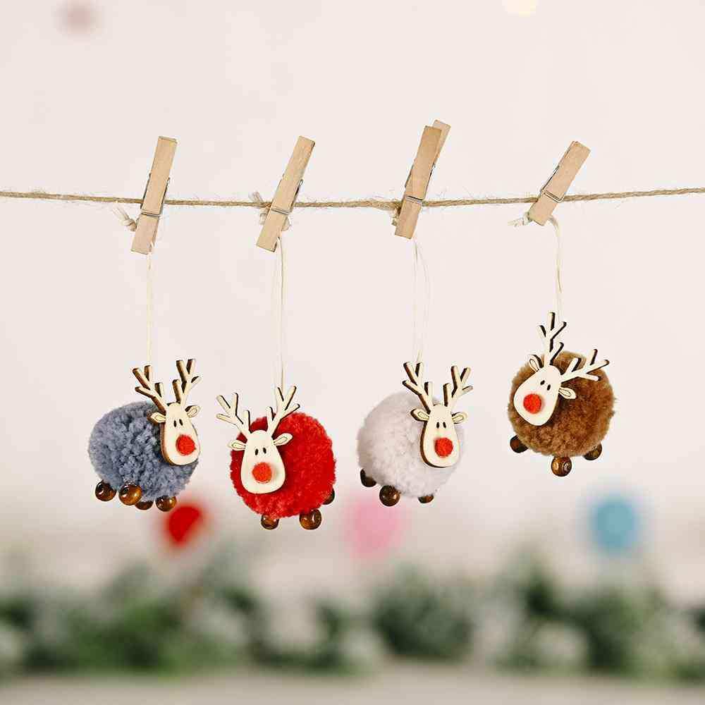 4-Piece Reindeer Hanging Widgets - Trendsi - Flyclothing LLC