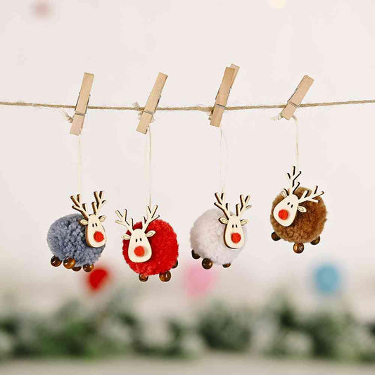 4-Piece Reindeer Hanging Widgets - Trendsi