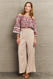 Off Shoulder Bohemian Style Blouse - Trendsi