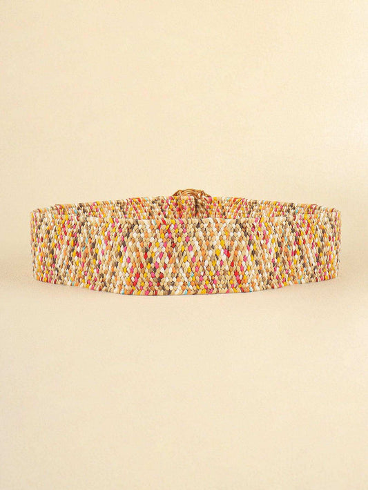 Multicolored Wide Belt - Trendsi - Flyclothing LLC