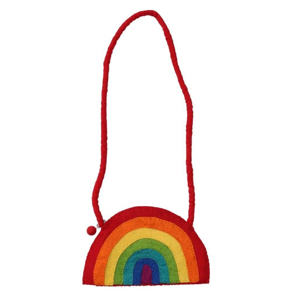 Felt Rainbow Shoulder Bag - Global Groove - Flyclothing LLC