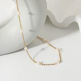 Freshwater Pearl 18K Gold-Plated Necklace - Trendsi