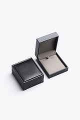 925 Sterling Silver 1 Carat Moissanite Pendant Necklace - Trendsi - Flyclothing LLC